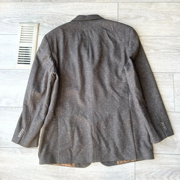 Arnold Brant  Brown Tweed Pure Cashmere Blazer - Picture 8 of 15
